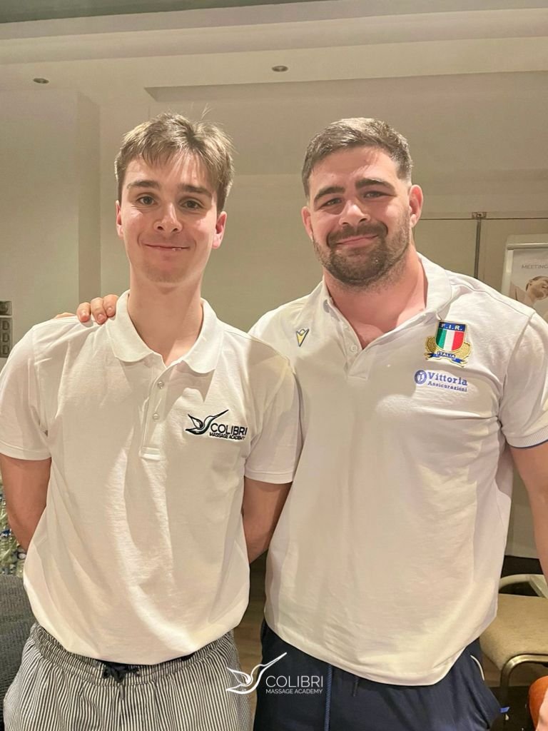 Formation avec joueur de rugby italien